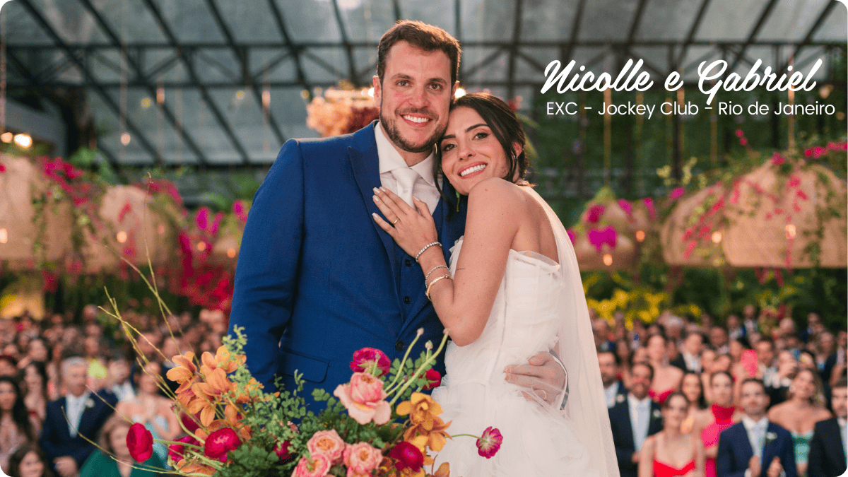 Casamento de Nicolle e Gabriel no EXC, Rio de Janeiro - Revista, Site de  Casamento e Lista de Presentes %